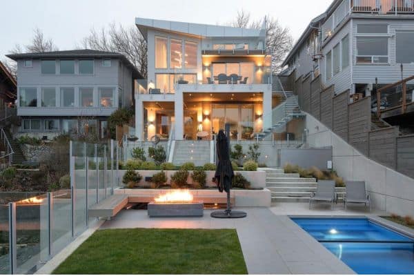 Container Pool On A Slope